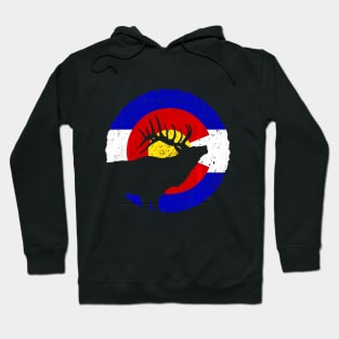 Colorado Elk Hunting Shirt CO State Flag Hunter Hoodie